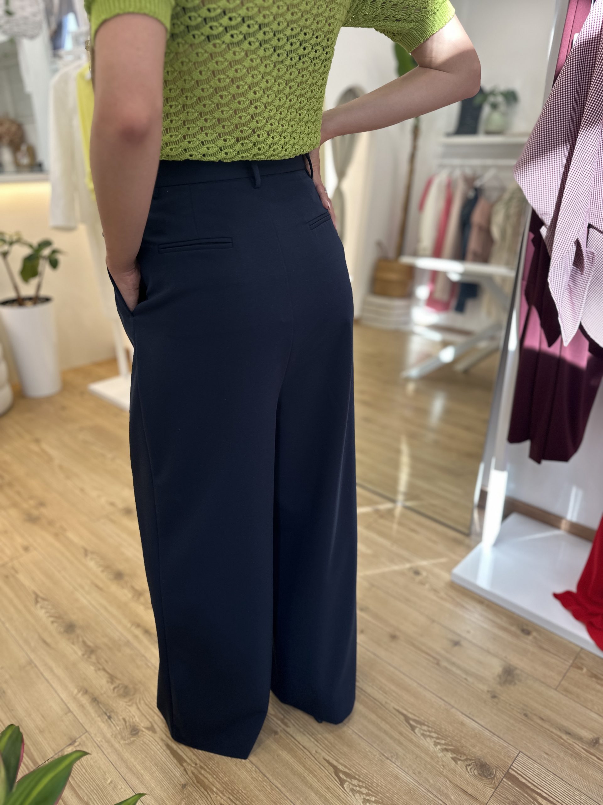 Pantalone ampio fiocco blu navy - immagine 4