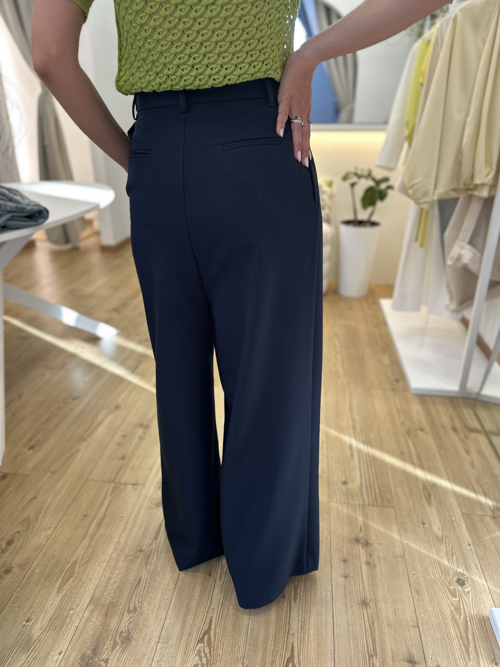 Pantalone ampio fiocco blu navy - immagine 5