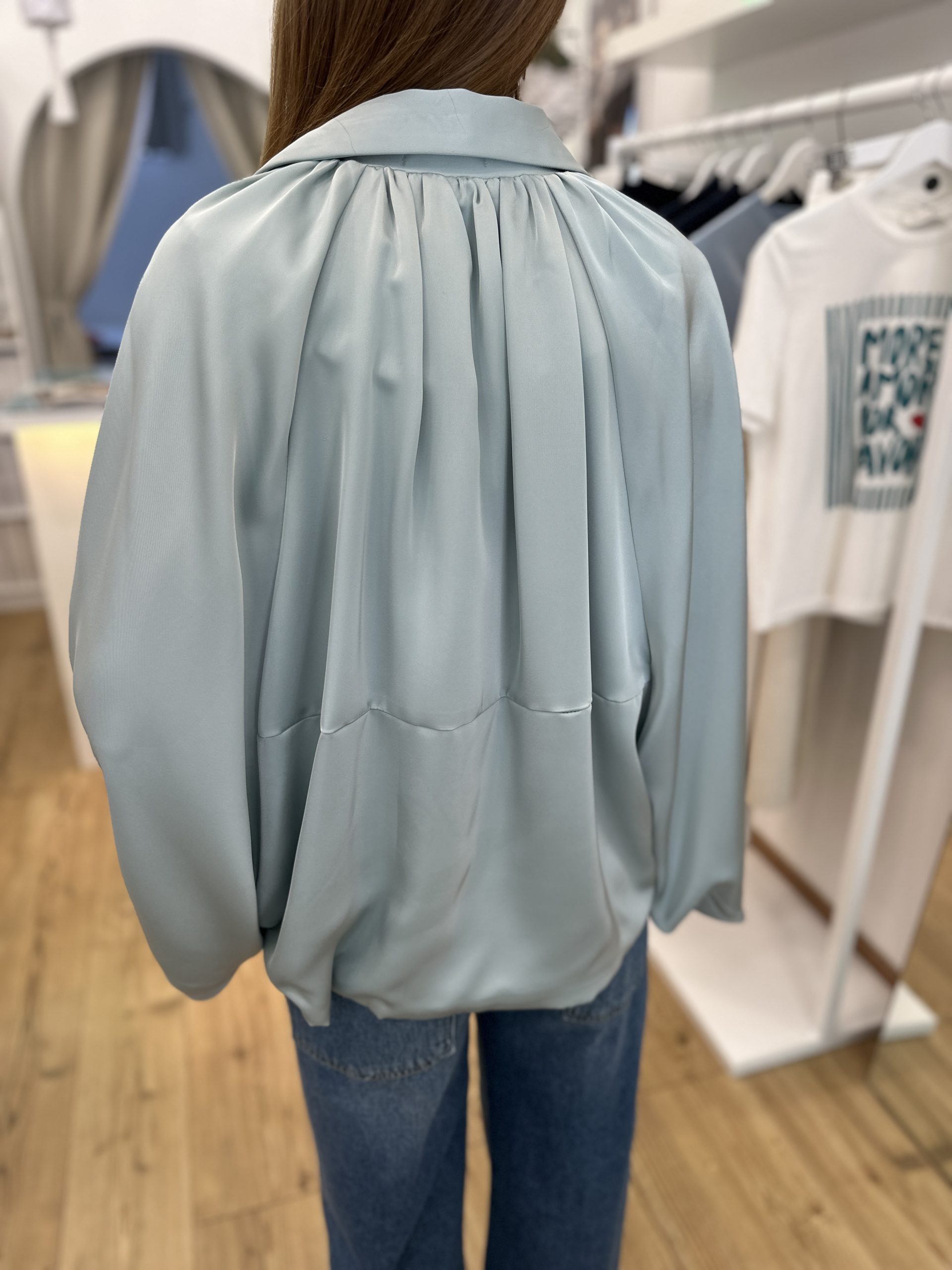 Giubbino manica a pipistrello satin - immagine 6