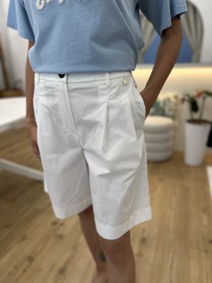 Bermuda bianco in cotone